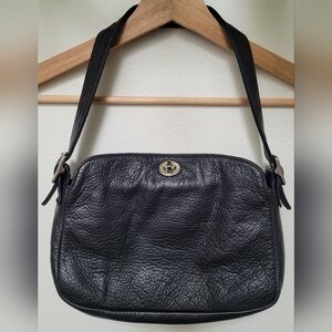 Libaire Limited Edition 2006 Black Pebbled Leather Shoulder Bag